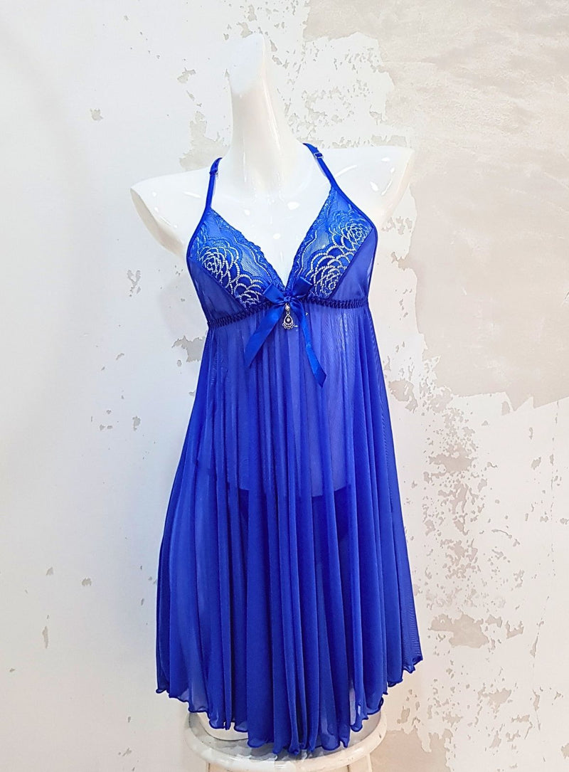 Willa Night Gown in Blue Kiss & Tell Malaysia Willa Night Gown in Blue Kiss & Tell Malaysia