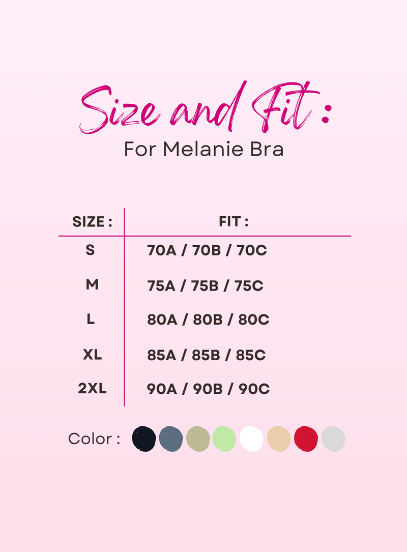 2 Pack Premium Melanie Seamless Wireless Padded Support Bra in White a –  Kiss & Tell Malaysia