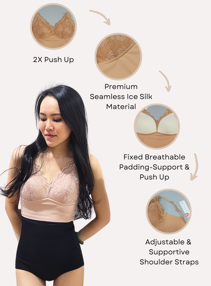 Cream bralette crop top cheap