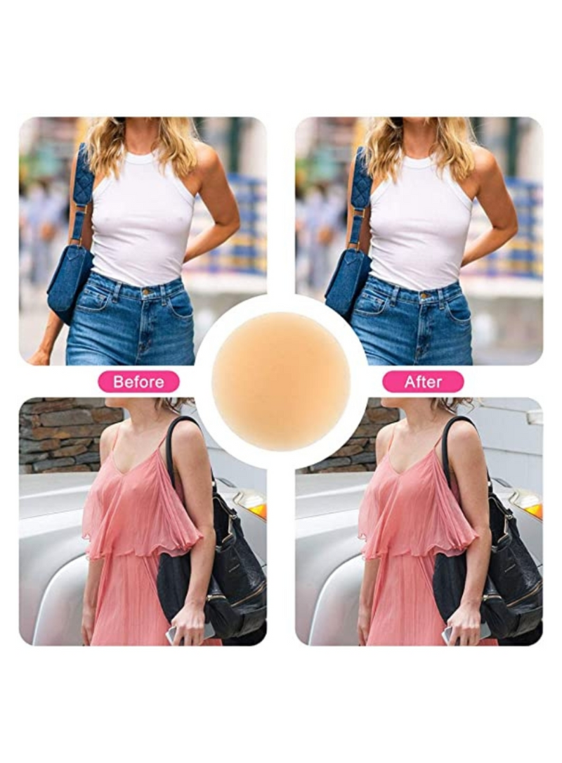 Backorder] 3 Packs Nipple Pads Round in Nude Nubra Invisible