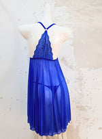 Premium Willa Lingerie Corset Night Gown Nighties in Blue