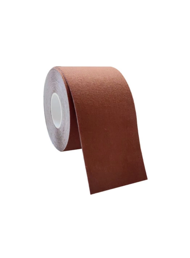 Premium 5cm Body Tape Boob Invisible Breast Lifting and Sports Muscle Tape Roll Waterproof in Brown