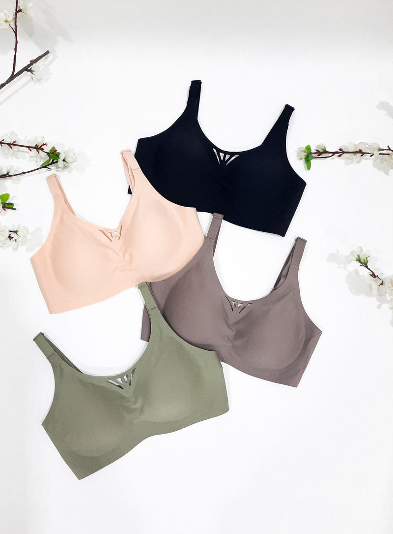 2 Pack Gabriela  Bra in Nude and Green