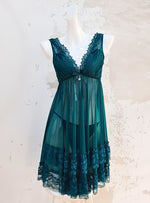 Premium Myla Lingerie Corset Night Gown Nighties in Emerald