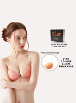 2 Pack Thick Push Up Silicone Bra