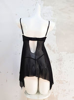 Premium Elvira Lingerie Corset Night Gown Nighties Teddy in Black