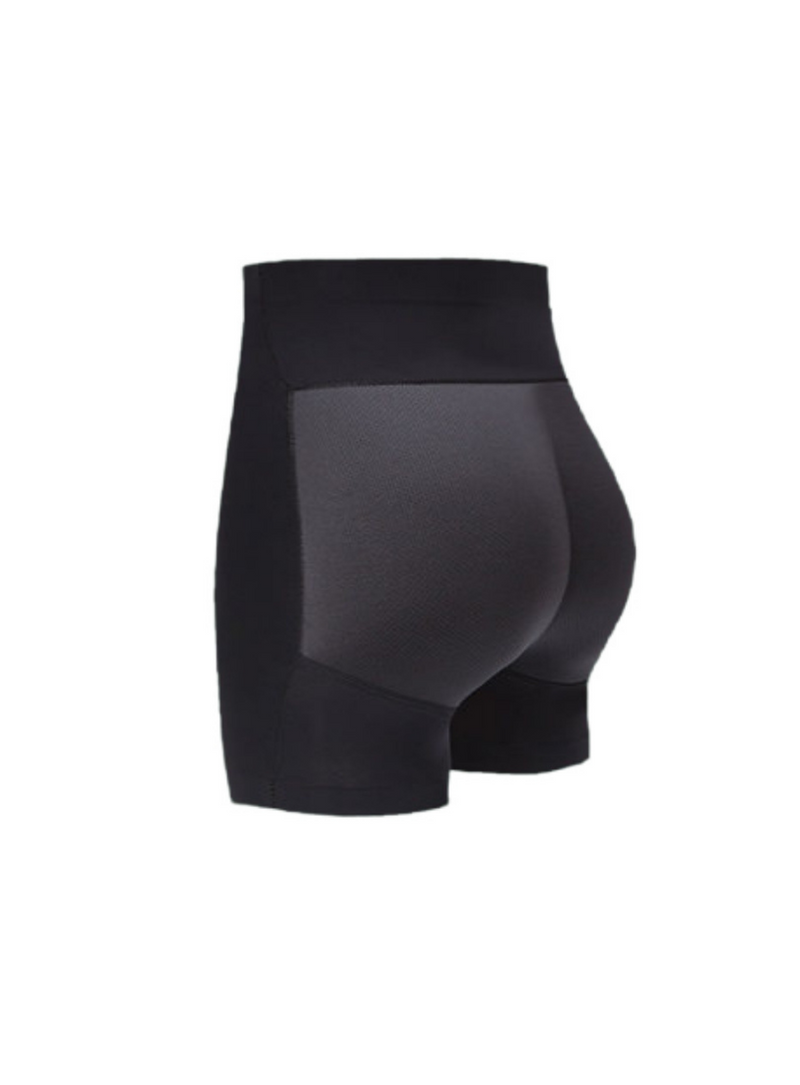 Kaira Butt Lifter High Waisted Safety Shorts Padded Underwear Hip Pads Enhancer Panty in Black