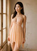 Elvira Night Gown in Nude
