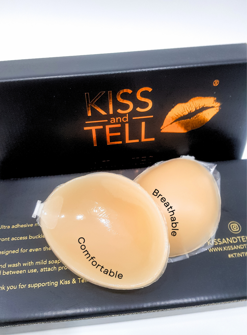 Kiss & Tell Silicone 3CM Thickness Push Up Nubra in Nude Seamless Invisible  Reusable Adhesive Stick on Wedding Bra 隐形聚拢胸胸貼 2024, Buy Kiss & Tell  Online