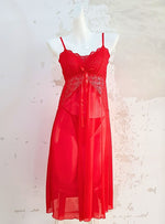 Premium Maddie Lingerie Corset Night Gown Nighties in Red