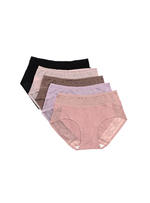 5 Pack Lisa Cotton with Lace Panties Bundle A