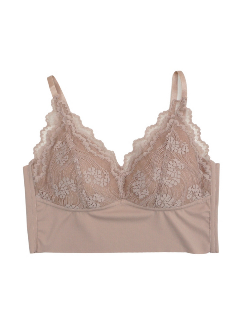 2 Pack Camila Lace Bralette Top Nude n Cream
