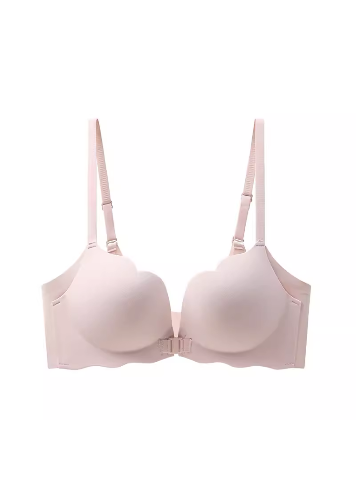 Premium Miley Double Push Up Bra in Blush Pink