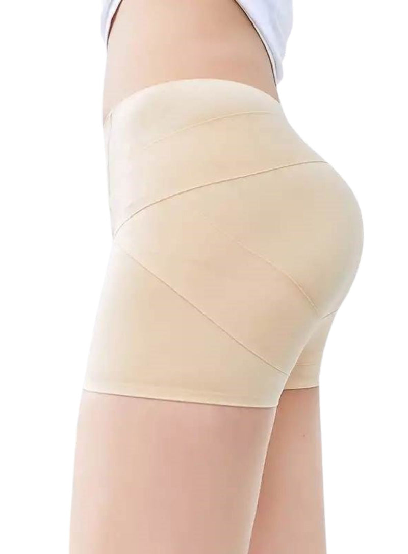 2 Pack Premium Power Tummy Tuck Butt Lifting Safety Shorts Panties in Nude