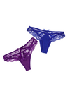 6 Pack Emily Sexy Lace G String Thong Panties Bundle D