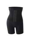 Wara High-Waisted Girdle Shorts in Black