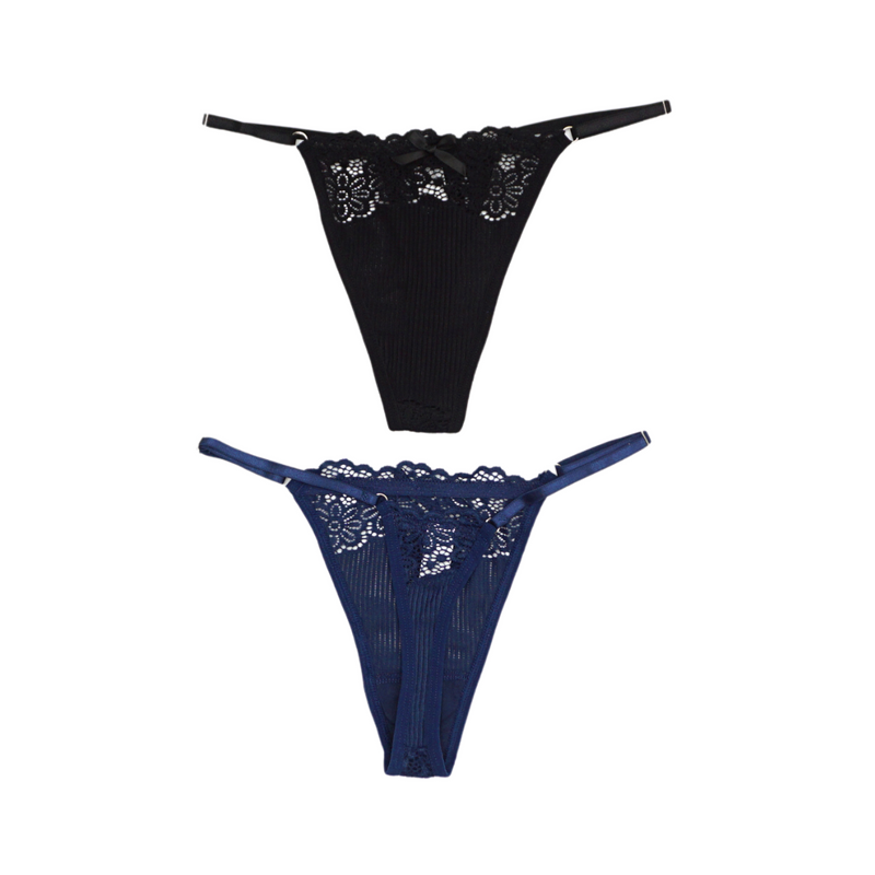 6 Pack Giselle Sexy Lace G String Thong Panties Bundle B – Kiss & Tell  Malaysia