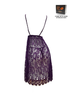 Premium Aeris Lingerie Corset Night Gown Nighties Butterfly in Purple