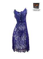 Premium Aeris Lingerie Corset Night Gown Nighties Butterfly in Blue
