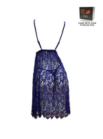 Premium Aeris Lingerie Corset Night Gown Nighties Butterfly in Blue