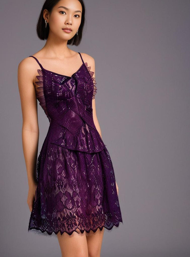 Aeris Night Gown in Purple