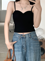 2 Pack Premium Alicia Corset Top Bralette Top in Black n Grey