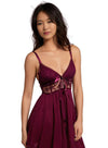 Alurra Night Gown in Wine