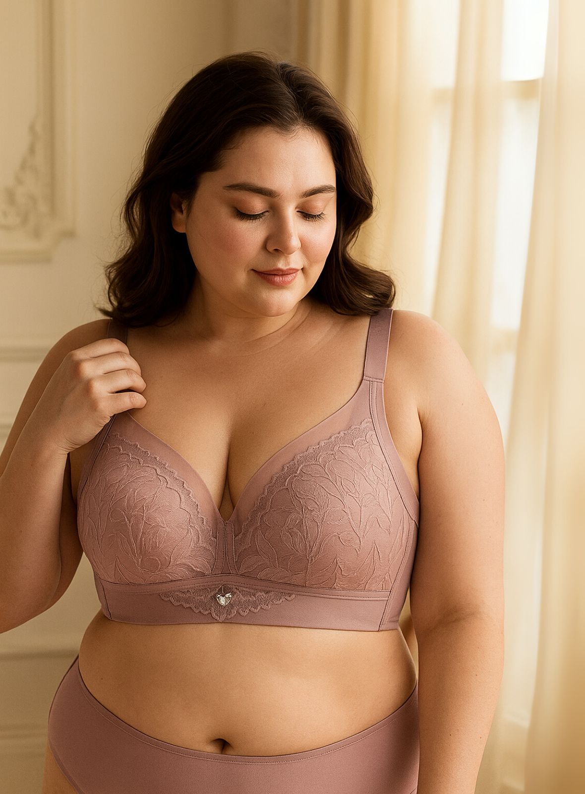 Amari Extended Plus Size Wireless Bra