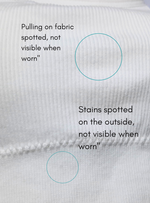 Premium Carissa Cotton-Ribbed Bralette Top in White (Reject)