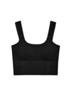 Carissa Cotton-Ribbed Bralette Top