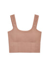 Carissa Cotton-Ribbed Bralette Top