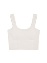 Carissa Cotton-Ribbed Bralette Top