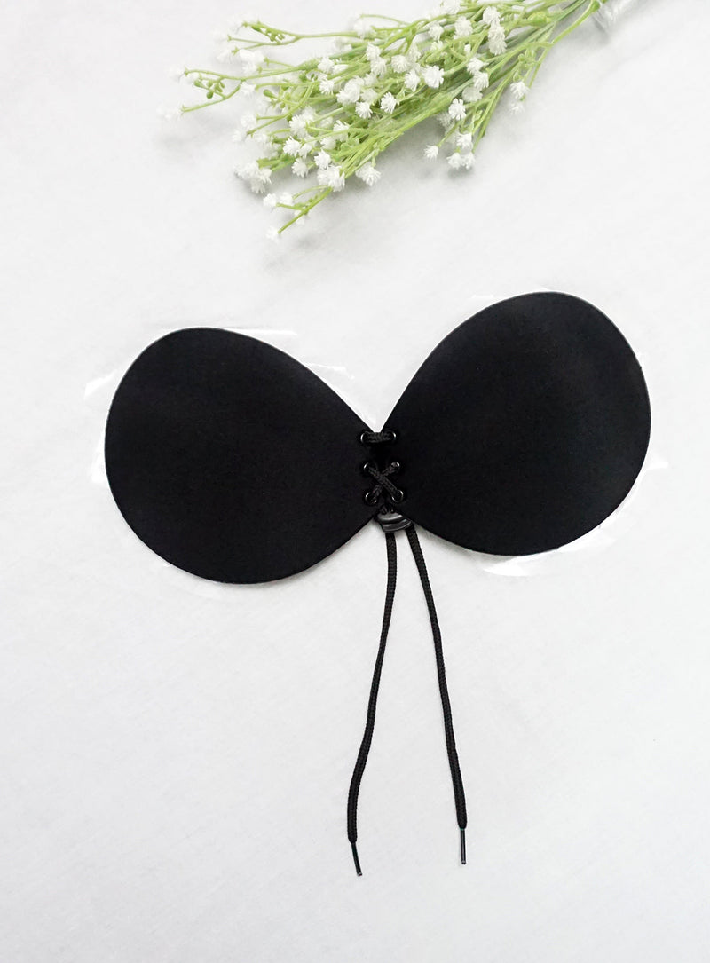 Curve Thick Push Up Bra in Black
