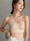 2 Pack Premium Della Seamless Bralette Top Corset in White n Nude