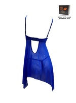 Premium Elvira Lingerie Corset Night Gown Nighties Teddy in Blue
