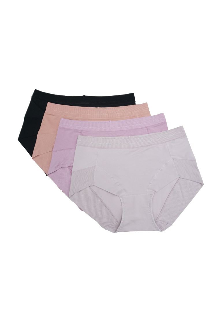 4 Pack Evelyn Mid Rise Cotton Panties Bundle B