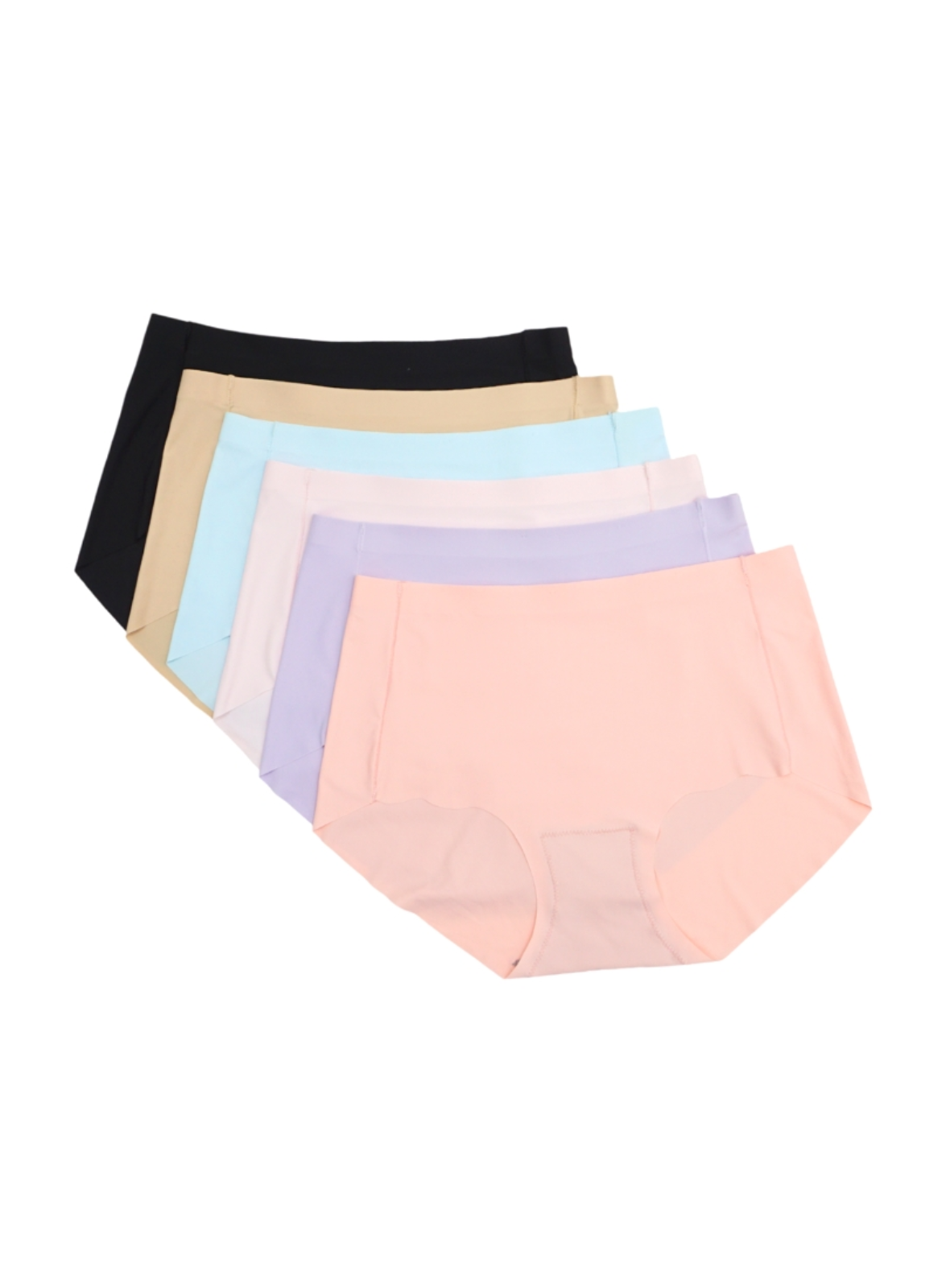 (Backorder) 6 Pack Helena Seamless High Waisted Panties Bundle C