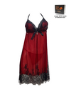 Premium Immy Lingerie Corset Night Gown Nighties Ribbon in Red