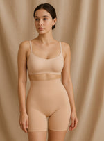 Joella High-Waisted Girdle Shorts in Nude