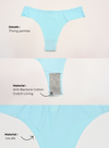 6 Pack Liana Ice Silk Thong Panties A
