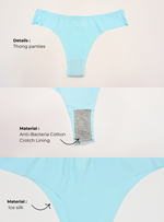 6 Pack Liana Ice Silk Thong Panties A