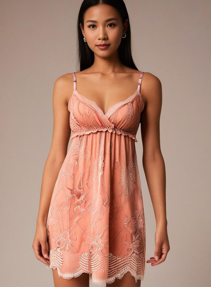 Lainey Night Gown in Nude