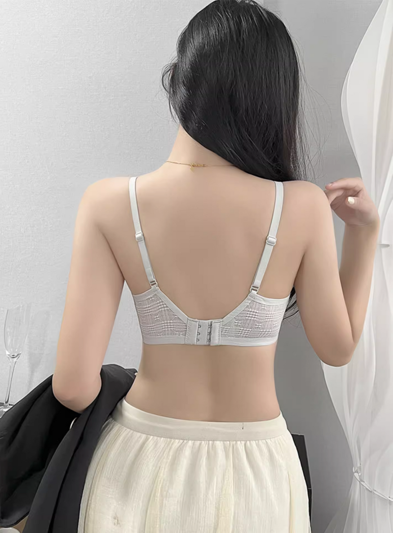[Backorder] 2 Pack Lucia Seamless Wireless Padded Push Up Bra in Nude and Blue