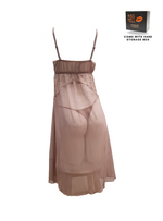 Premium Maddie Lingerie Corset Night Gown Nighties in Brown