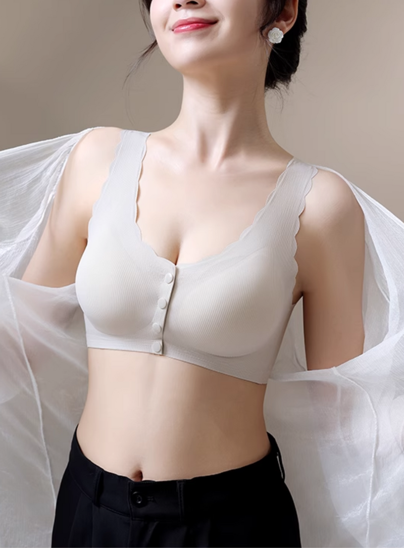 Mikko Wireless Bra in Grey