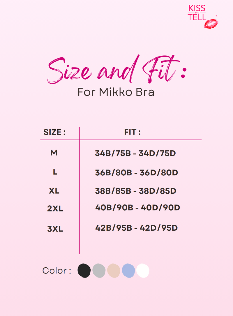 Mikko Wireless Bra in Blue