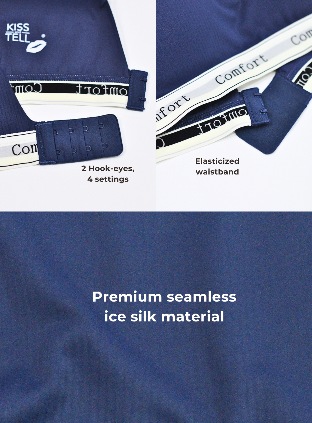 Premium Naya Seamless Cotton Set in Navy