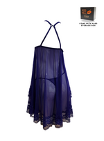 Premium Odelle Lingerie Corset Night Gown Nighties in Blue