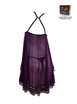 Premium Odelle Lingerie Corset Night Gown Nighties in Purple