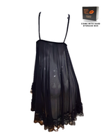 Premium Odelle Lingerie Corset Night Gown Nighties in Black